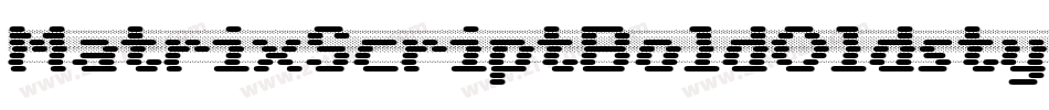 MatrixScriptBoldOldstyle Bold字体转换